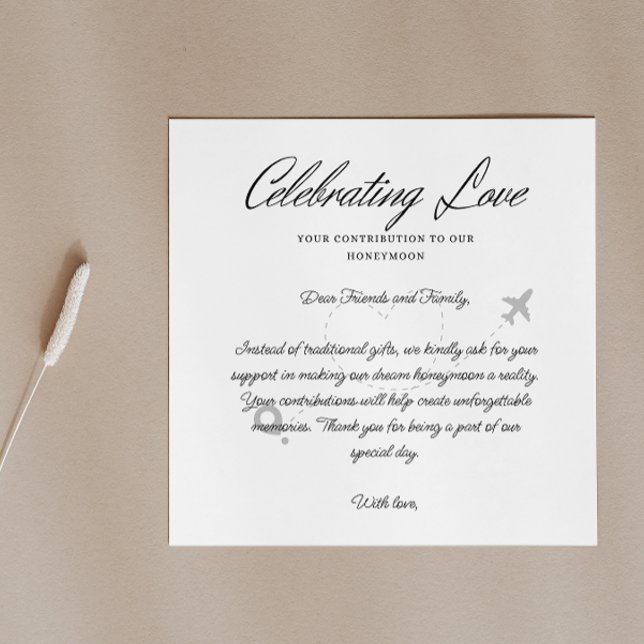 Travel Fund Request Qr Code Honeymoon Fund Enclosure Card (Travel Fund Request Qr Code Honeymoon Fund Enclosure Card)