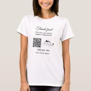 Travel fund vacation honeymoon donation add name T-Shirt