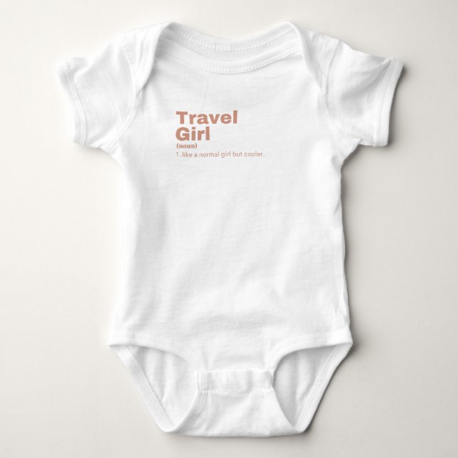 Travel Girl - Travel Baby Bodysuit (Front)
