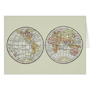 Travel Globe Map Earth 1916 World Atlas