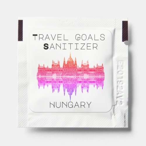 Travel Goals Budapest HungaryParliament Hand Sanitizer Packet