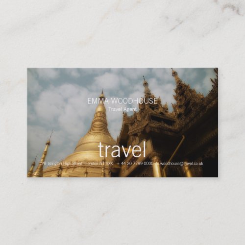 Travel - Golden Pagoda Business Card