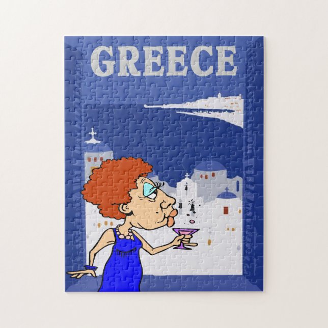 Travel Greece, Jigsaw Puzzle (Vertical)