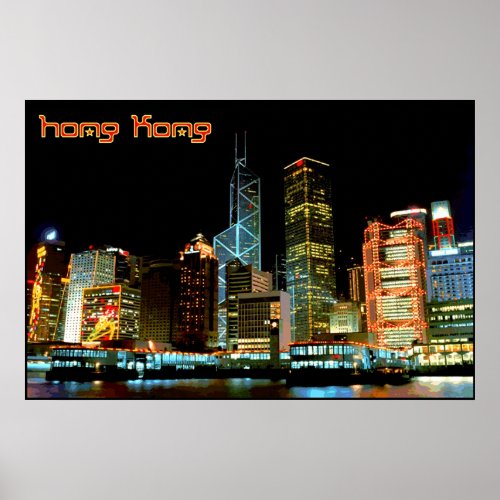 Travel Hong Kong Poster