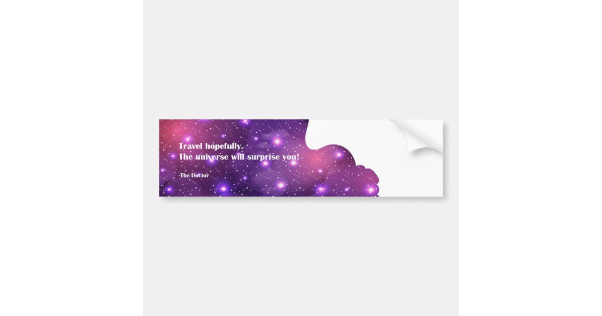 Sticker Hopefully Travel Hopefully Bumper Sticker | Zazzle