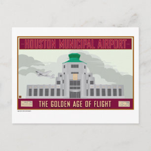 TRAVEL-Houston Hobby Airport- Postcard