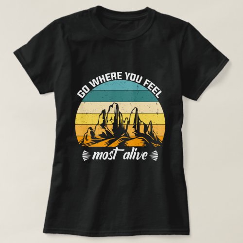 Travel Hunter Camping Graphic T_shirt De