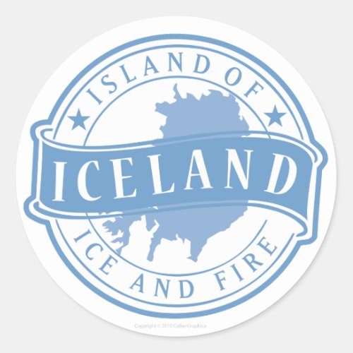 TRAVEL_Iceland Classic Round Sticker