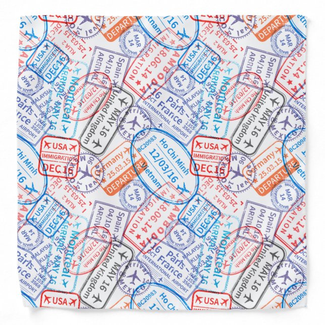 Travel icon bandana (Front)