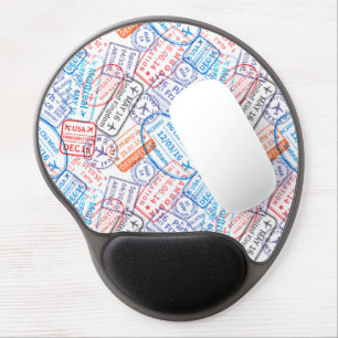 Travel icon gel mouse pad