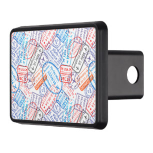 Travel icon hitch cover