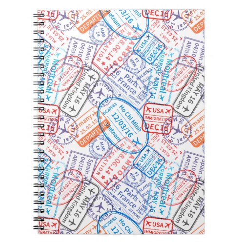 Travel icon notebook