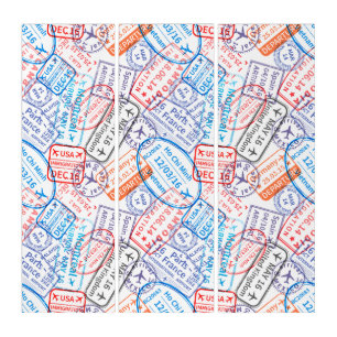 Travel icon triptych