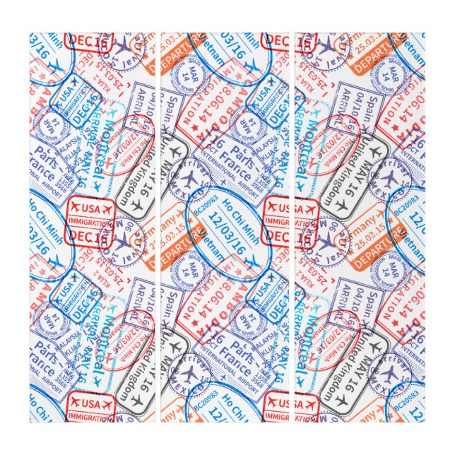 Travel icon triptych (Front)