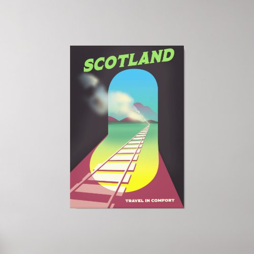 Travel in comfort Scotland Canvas Print