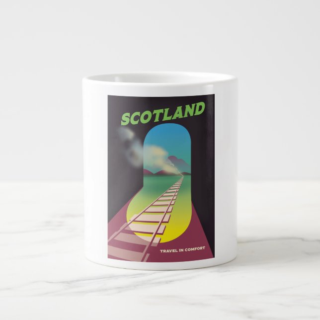 Travel in comfort Scotland Giant Coffee Mug (Front)