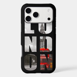 Travel in London City Typography iPhone 17 Pro Max Case