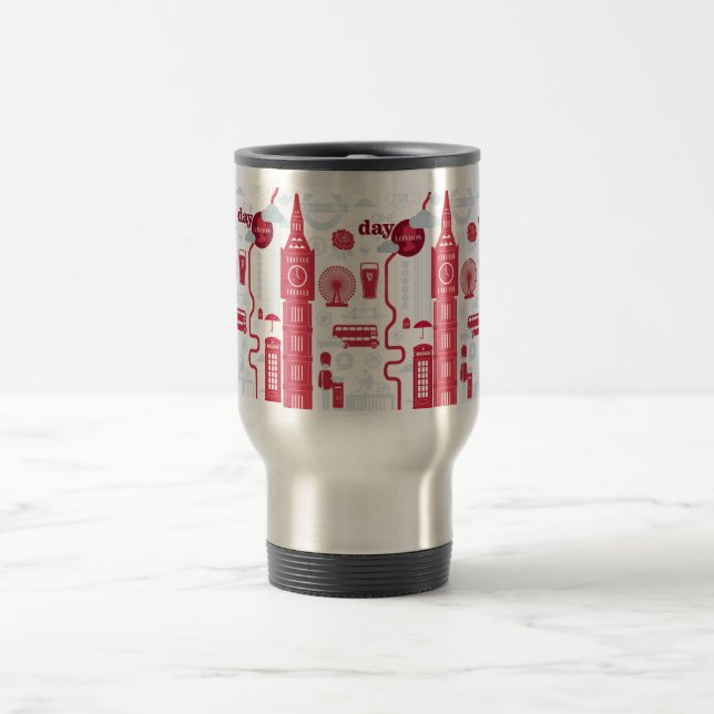Travel in London Mug (Center)