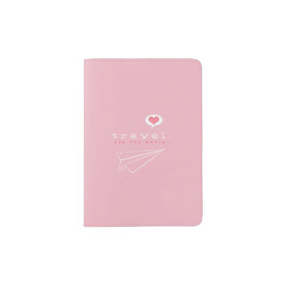 Travel in pink. passport holder