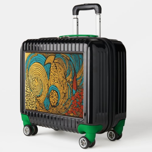 Travel in Style Exquisite Linocut Design  Luggage