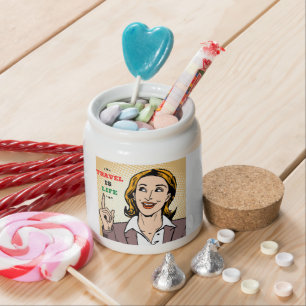 Travel Is Life Candy Jar
