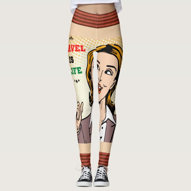 Travel Is Life Leggings (Front)