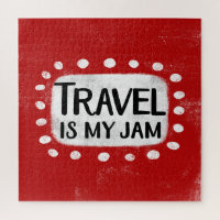 Travel Is My Jam Jigsaw Puzzle