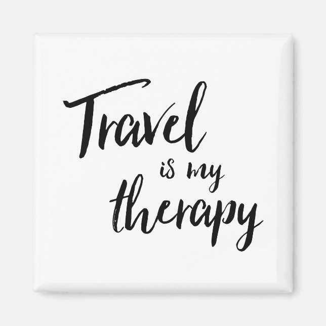 Travel is my Therapy Magnet (Front)
