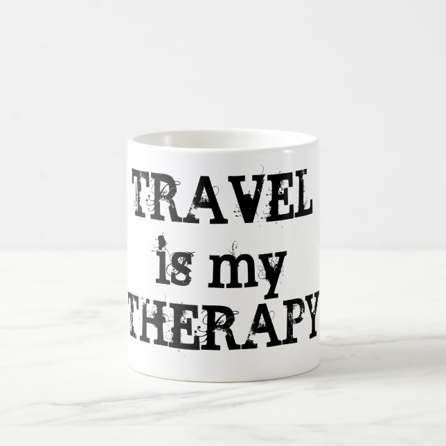 Travel is My Therapy Mug (Center)