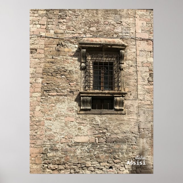 Travel | Italy - Assisi Window on Time Poster (Front)