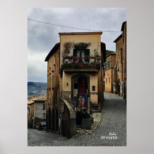 Travel  Italy _ Orivieto Corner Lot Poster