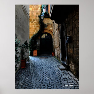 Travel   Italy - Orvieto Street Poster