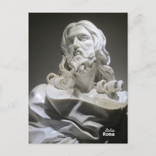 Travel  Italy _ Rome _ Bernini Sculpture Christ Postcard