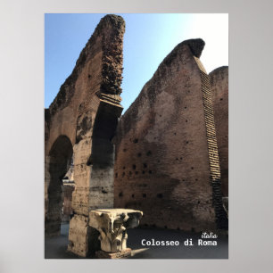 Travel Italy - Rome, Colosseum Poster