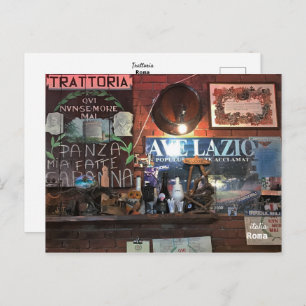 Travel Italy - Rome Trattoria Postcard