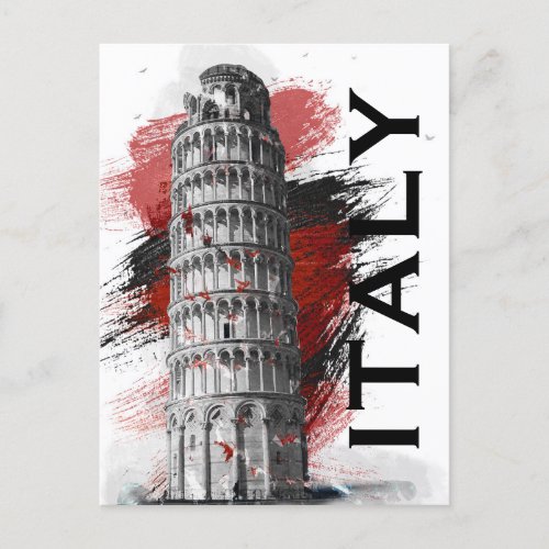 Travel Italy  Tower of Pisa Postcard