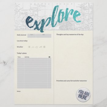 Travel Journal Insert Page by HeritageMatters at Zazzle