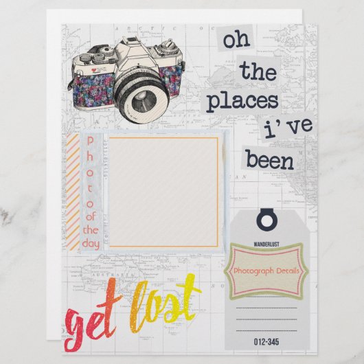 Travel Journal "Picture Of The Day" HorizontalPage (Front/Back)