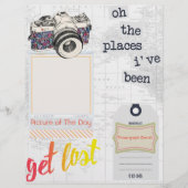 Travel Journal "Picture Of The Day" Vertical Page (Front)