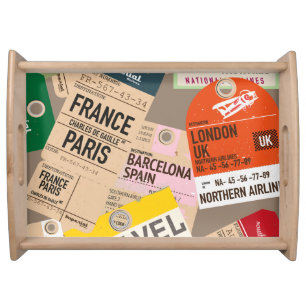 Travel journal serving tray