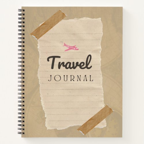 Travel Journal Spiral Notebook Diary