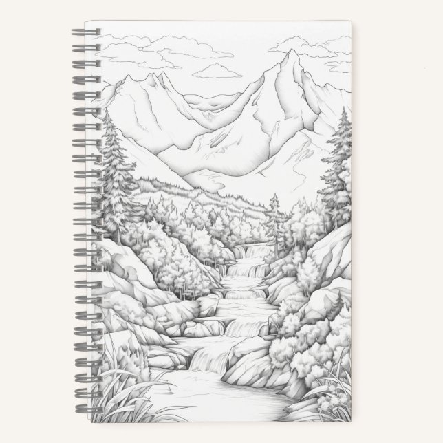 Travel Journal with Cover for Coloring  (Front)