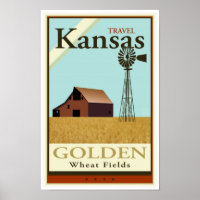 Travel Kansas Poster