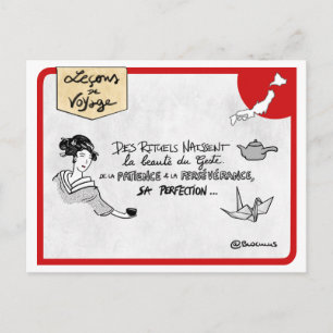 Travel Lessons Map: Create rituals Postcard