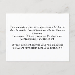 Travel Lessons Map: "Om Ma Ni Pad Me Hum" Postcard