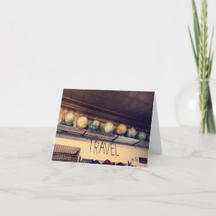 Travel Letterpress Thank You Card
