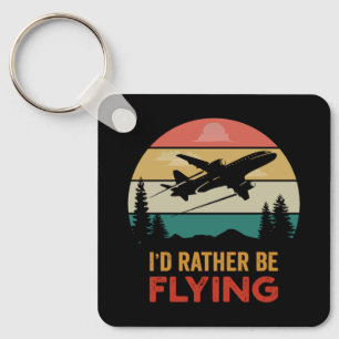 Travel Lover Airplane Adventure Keychain