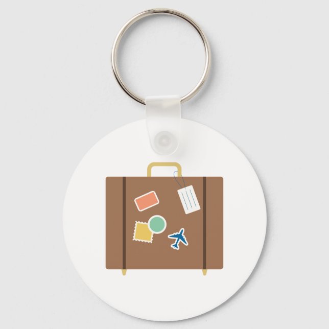 Travel Luggage Keychain (Front)