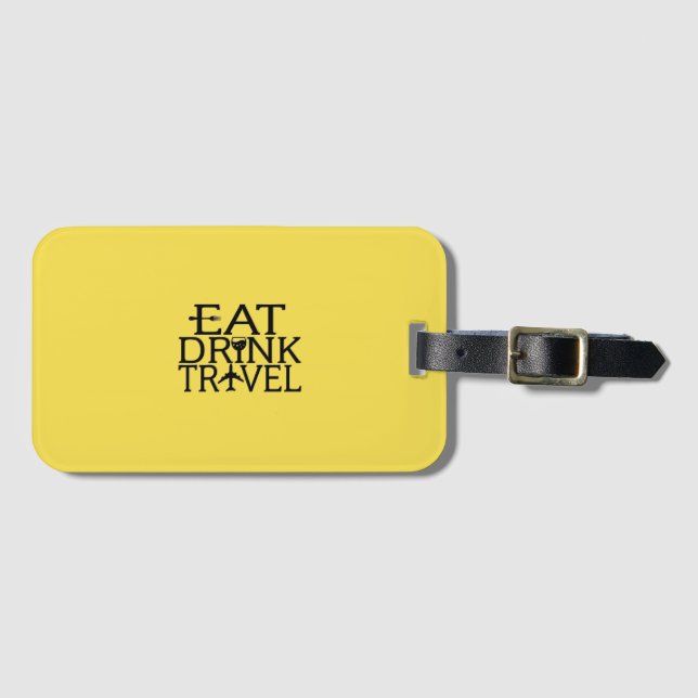 Travel Luggage Tag (Front Horizontal)