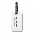 Travel Luggage Tag - Personalized
